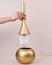 Escova de Vaso Sanitário com Suporte Dourado ou Prata | Home Gaju