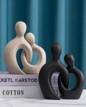Escultura Decorativa de Casal para Sala Quarto ou Escritório | Home Gaju