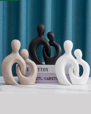 Escultura Decorativa de Casal para Sala Quarto ou Escritório | Home Gaju