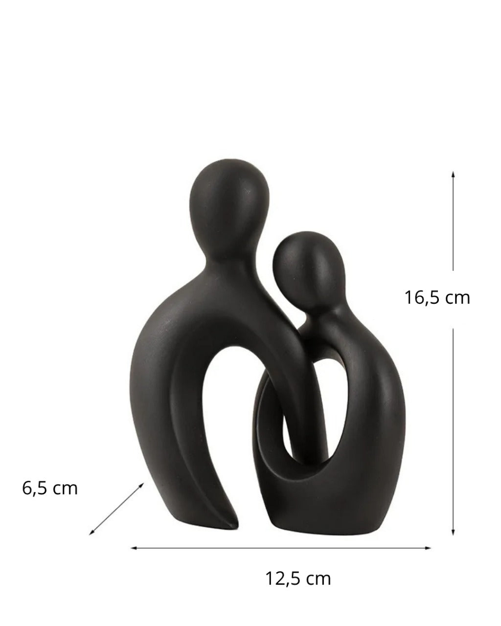 Escultura Decorativa de Casal para Sala Quarto ou Escritório | Home Gaju