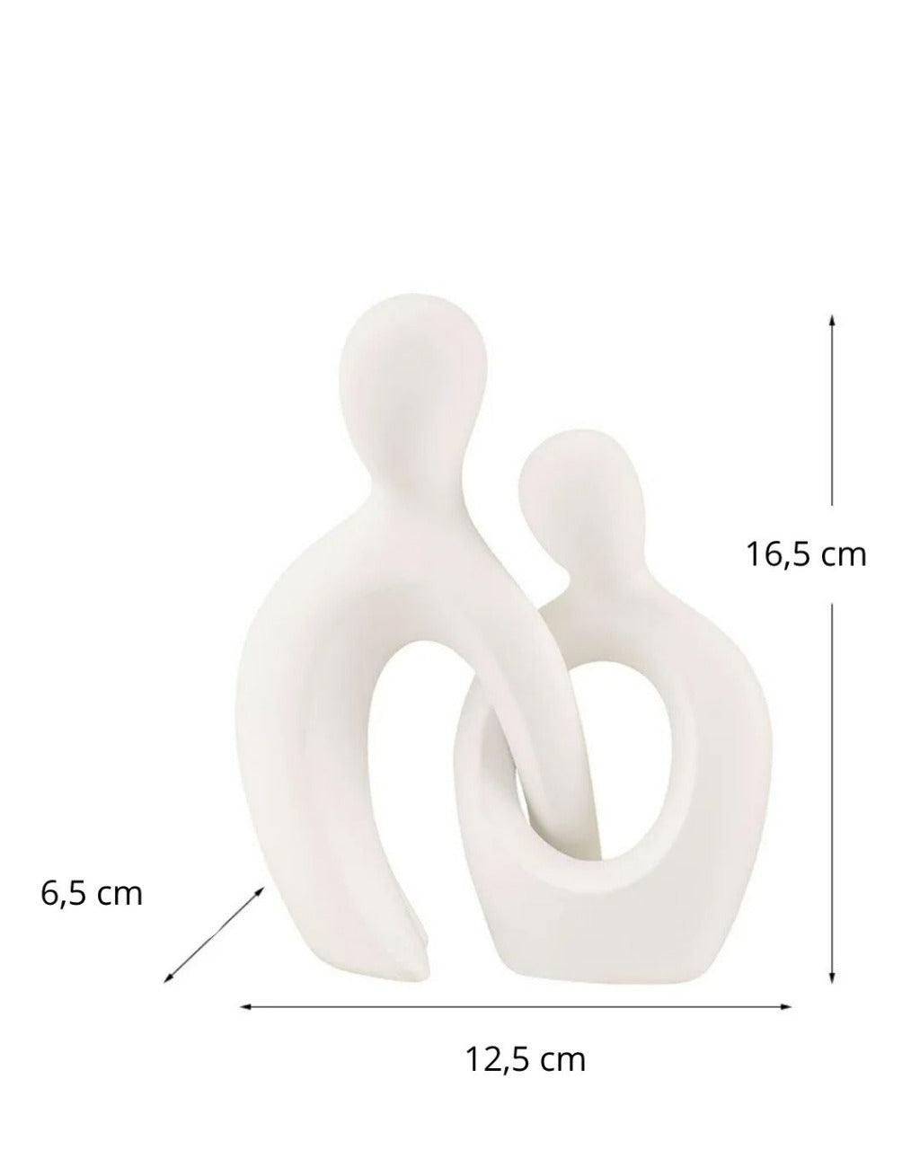 Escultura Decorativa de Casal para Sala Quarto ou Escritório | Home Gaju