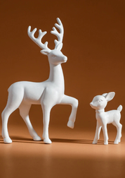 Esculturas Mãe Veado e Filhote