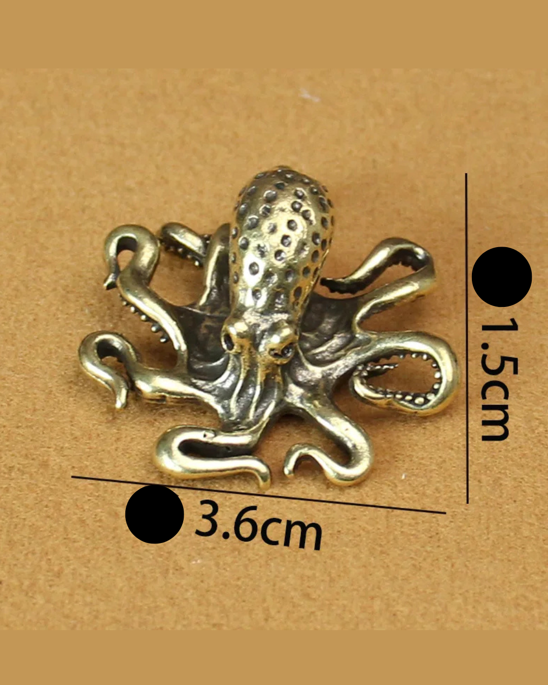 Estatueta de Polvo em Latão Vintage Miniatura Decorativa Retrô para Casa | Home Gaju