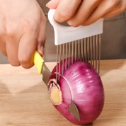 Fatiador de Cebola em Aço Inoxidável – Suporte para Cortes Rápidos e Precisos de Vegetais | Home Gaju