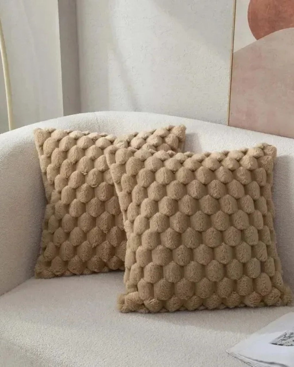 Fronha 3D de Pelúcia Macia com Padrão Abacaxi 45x45cm, Para Sofá, Sala ou Quarto | Home Gaju