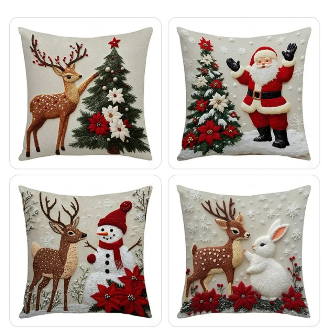Fronha Decorativa de Natal 4 modelos