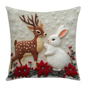 Fronha Decorativa de Natal coelho