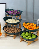 Fruteira com 2 ou 3 Camadas Estrutura em Bambu para Mesa Organizada | Home Gaju Loja Online de Organizadores de Cozinha