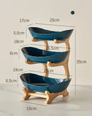 Fruteira com 2 ou 3 Camadas Estrutura em Bambu para Mesa Organizada | Home Gaju Loja Online de Organizadores de Cozinha