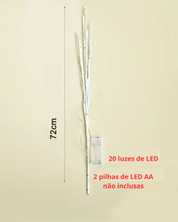 Galho Decorativo com Luzes LED Natal e Casamentos medidas