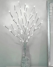 Galho Decorativo com Luzes LED Natal e Casamentos branco frio