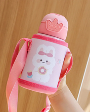 Garrafa Térmica Infantil 500ml em Aço Inox com Trava de Segurança