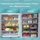 Gaveta Organizadora de Geladeira Transparente