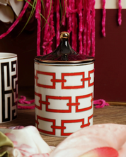 Jarra de Armazenamento em Cerâmica Dourada 350ml Decoração e Organização | Home Gaju