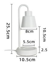 Lâmpada de Aromaterapia Moderna branco com medidas