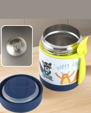 Lancheira Térmica Infantil em Aço Inox com Colher | Home Gaju