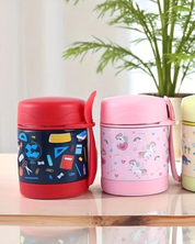 Lancheira Térmica Infantil em Aço Inox com Colher | Home Gaju