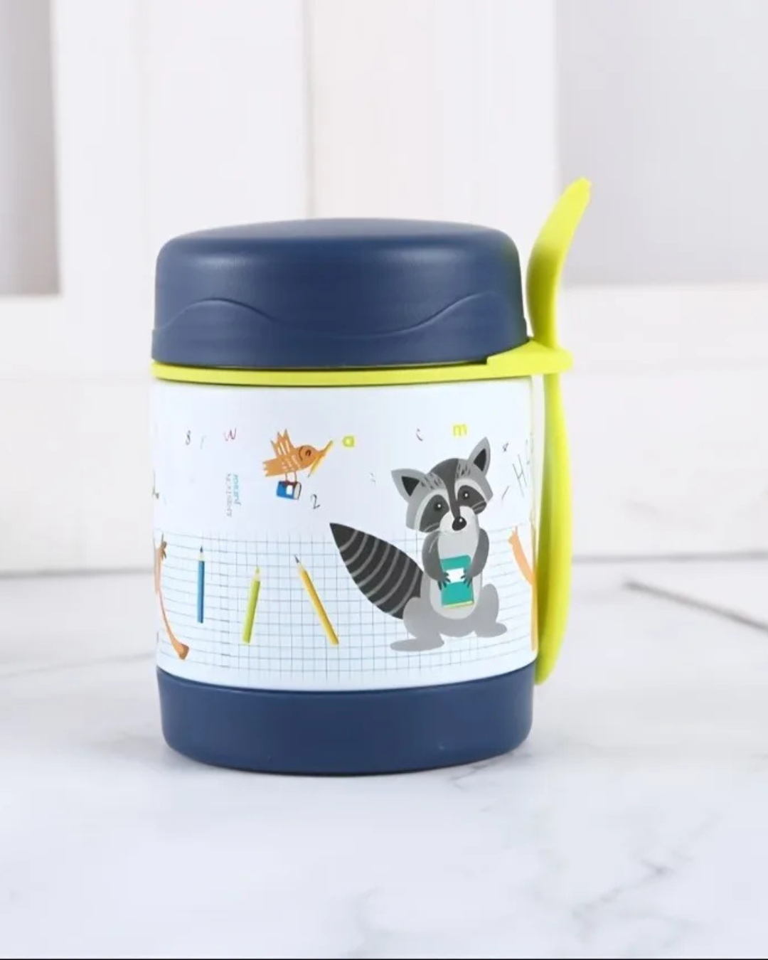 Lancheira Térmica Infantil em Aço Inox com Colher | Home Gaju