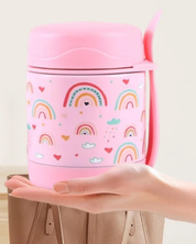 Lancheira Térmica Infantil em Aço Inox com Colher | Home Gaju