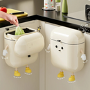 Lixeira de Parede para Cozinha 9L/12L com Tampa Cor Creme, Resíduos de Alimentos Loja de Itens para Casa Home Gaju
