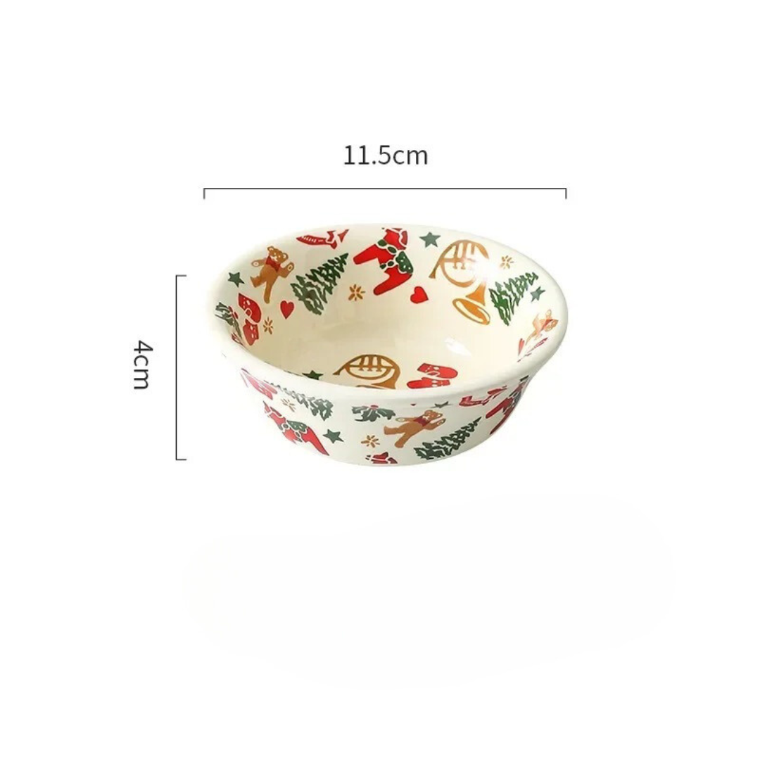 Louças de Cerâmica com Tema Natalino bowl