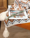 Manta de Tricô Grossa Boho Navajo Macia e Aconchegante | Home Gaju
