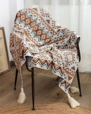 Manta de Tricô Grossa Boho Navajo Macia e Aconchegante | Home Gaju
