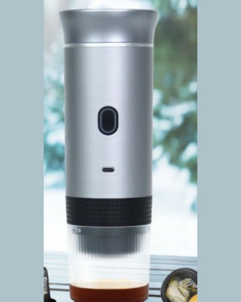Máquina de Café Expresso Portátil Elétrica 3 em 1, Cápsulas e Pó, Sem Fio, Ideal para Carro, Casa e Viagem | Home Gaju