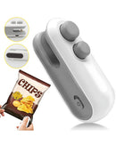 Mini Selador de Alimentos Portátil 2 em 1 com Cortador USB  | Home Gaju