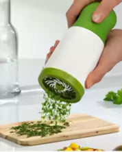 Moedor de Especiarias Manual Spice Mincer Aço Inoxidável e ABS, Verde e Preto Loja de Utensílios de Cozinha Home Gaju