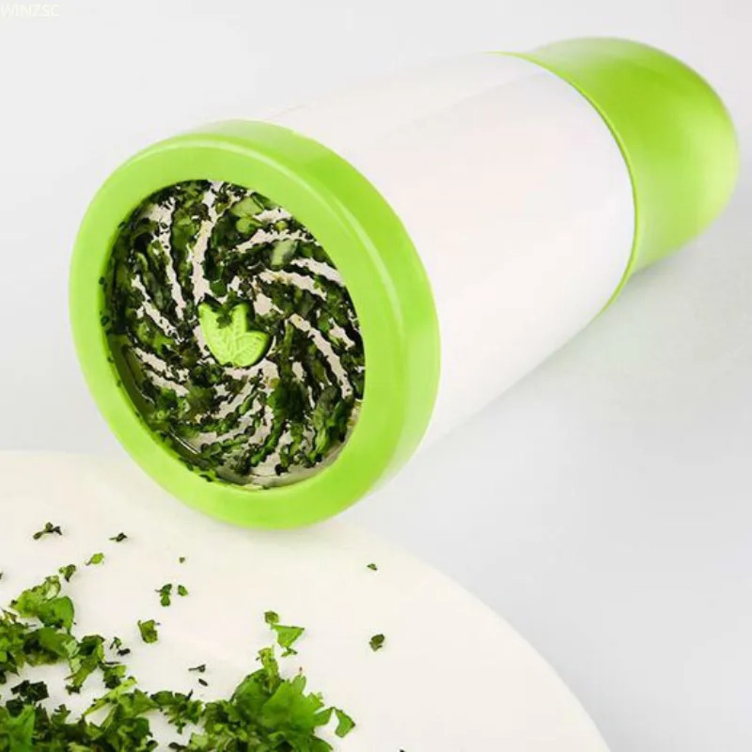 Moedor de Especiarias Manual Spice Mincer Aço Inoxidável e ABS, Verde e Preto Loja de Utensílios de Cozinha Home Gaju