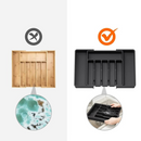 Organizador de Gaveta Expansível para Talheres 8 Compartimentos, Ajustável, Silicone | Home Gaju Loja de Organizadores Home Gaju