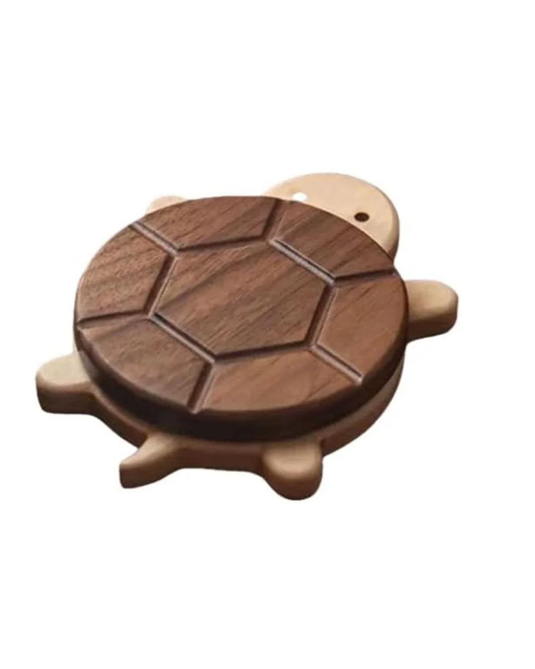 Porta-Copos de Madeira Nogueira Preta Tartaruga Utensílio de Mesa | Home Gaju