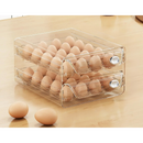 Porta-Ovos Organizador de Geladeira Transparente – Caixa de Armazenamento Transparente | Home Gaju