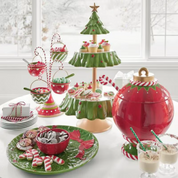 Pote de Doces de Natal com Camada Dupla em Resina pote na mesa