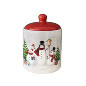 Potes de Cerâmica Natalinos para Armazenamento de Alimentos de 600 e 1150ml | Home Gaju