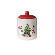 Potes de Cerâmica Natalinos para Armazenamento de Alimentos de 600 e 1150ml | Home Gaju