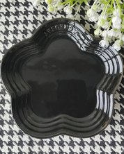 Prato Pequeno de Cerâmica Flor de Ameixa 14cm Estilo Francês para Sobremesas e Molhos | Home Gaju