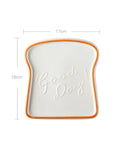 Prato de Cerâmica em Formato de Pão Ideal para Café da Manhã e Sobremesas Loja Online de Mesa Posta Home Gaju