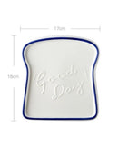 Prato de Cerâmica em Formato de Pão Ideal para Café da Manhã e Sobremesas Loja Online de Mesa Posta Home Gaju