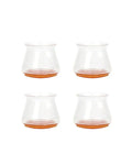Protetores de Silicone para Pés de Cadeira com Feltro 360º  Kit 4 ou 24 Peças | Home Gaju