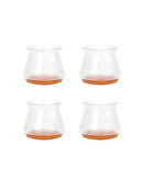 Protetores de Silicone para Pés de Cadeira com Feltro 360º  Kit 4 ou 24 Peças | Home Gaju