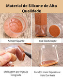 Protetores de Silicone para Pés de Cadeira com Feltro 360º  Kit 4 ou 24 Peças | Home Gaju