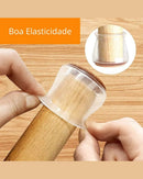 Protetores de Silicone para Pés de Cadeira com Feltro 360º  Kit 4 ou 24 Peças | Home Gaju