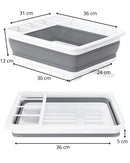 Rack Dobrável de Secagem para Louça em Silicone  Portátil e Prático | Home Gaju