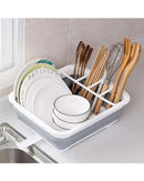 Rack Dobrável de Secagem para Louça em Silicone  Portátil e Prático | Home Gaju