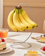Rack de Banana com Ganchos em Bambu ou Ferro Suporte de Frutas Frescas | Home Gaju