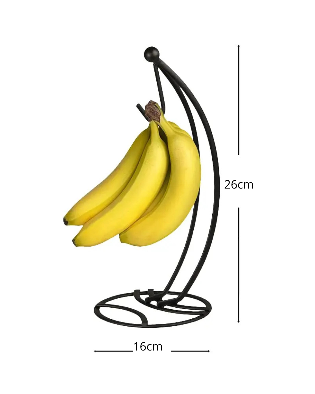 Rack de Banana com Ganchos em Bambu ou Ferro Suporte de Frutas Frescas | Home Gaju
