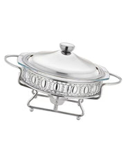Rechaud Aquecedor de Vidro Redondo Portátil 2.0L Ideal para Manter Alimentos Quentes | Home Gaju