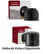 Rolha de Vinho e Espumante a Vácuo com Trava Giratória